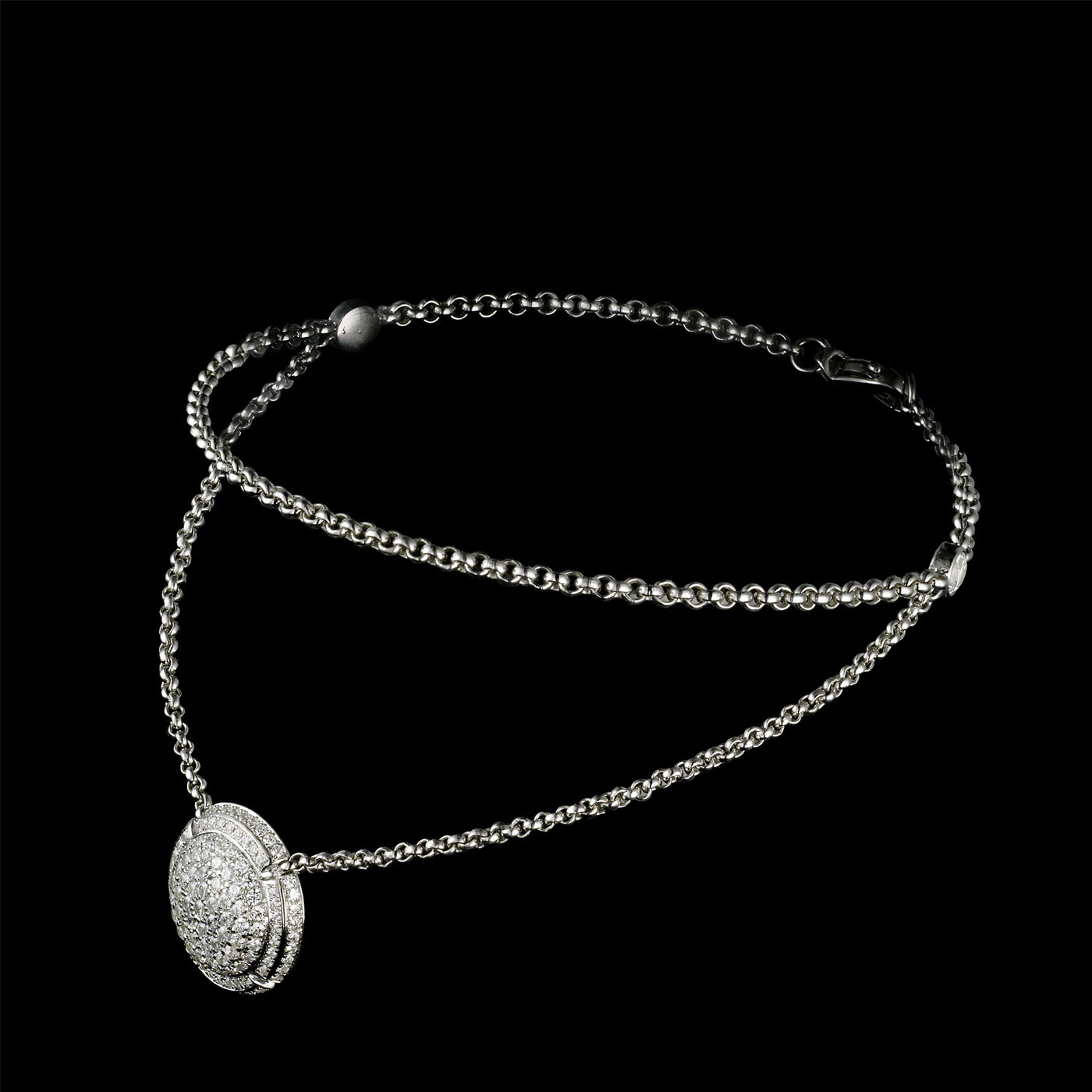 Bracelet Charme, or et diamants