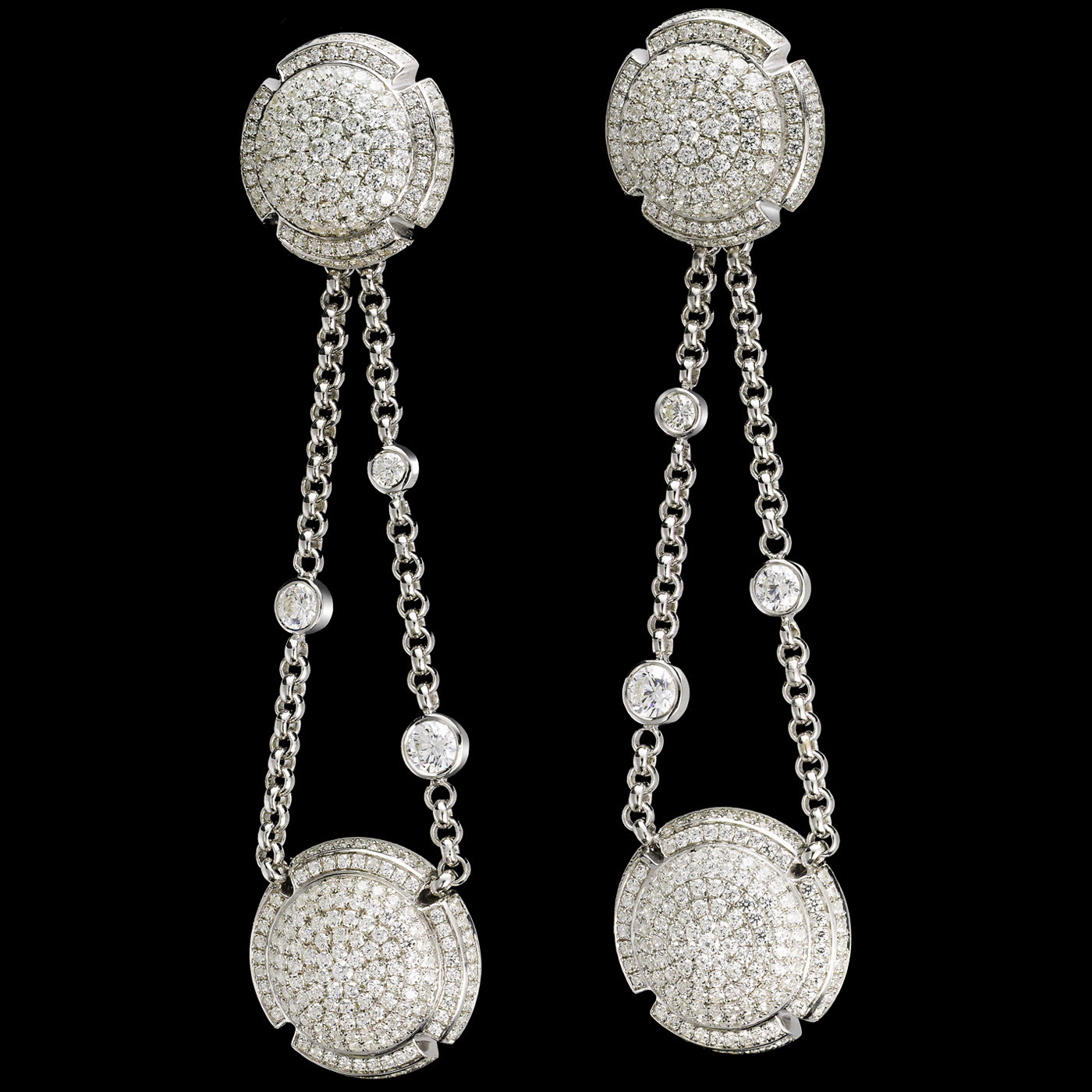 Boucles d'oreilles Exquise, or et diamants