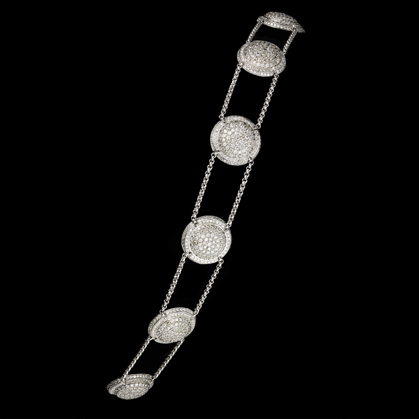 Bracelet Obsession, or et diamants